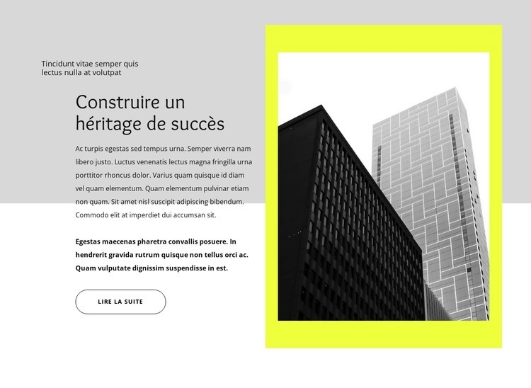 Relations avec les investisseurs Modèle d'une page