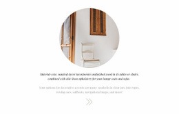 Interior Decoration - Custom Homepage Design