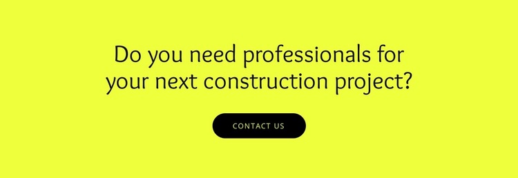 Construction projects for your HTML5 Template