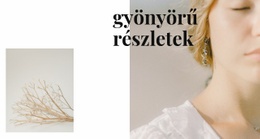 Ékszer Részletek - HTML Weboldal Sablon