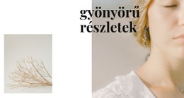 Ékszer Részletek – Reszponzív Kialakítás