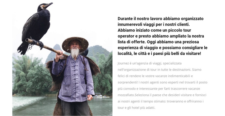 Viaggiare in Asia Modello HTML