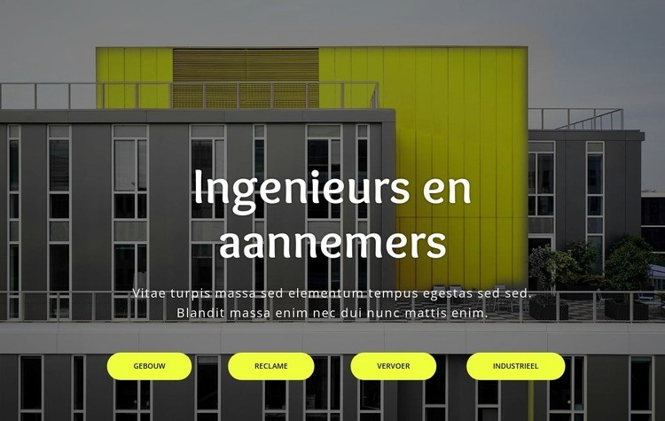 Bouwtechniek HTML5-sjabloon