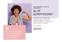 Blijf Gemotiveerd - Websitesjabloon Downloaden