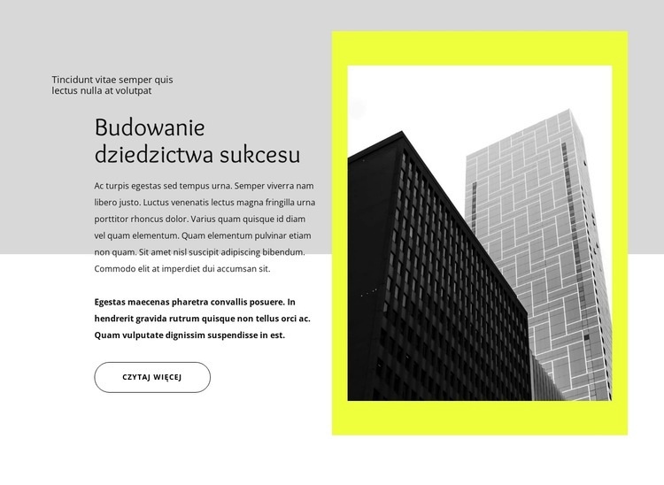 Relacje inwestorskie Szablon HTML5