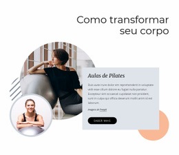 Como Transformar Seu Corpo - Maquete De Webdesign