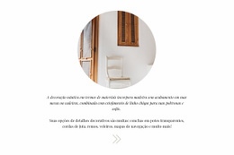 Decoração De Interior - Maquete De Site Personalizada