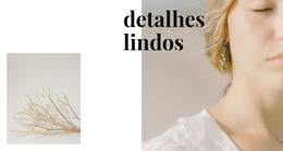 Detalhes De Joias - Modelo De Página Da Web HTML