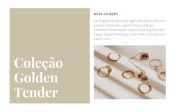 Uma Coleção De Joias Requintadas - Modelo HTML5 De Página Única