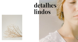 Detalhes De Joias - Melhor Design De Modelo De Site