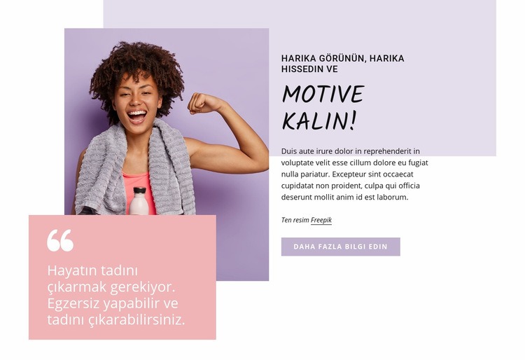 Motive kalın Açılış sayfası