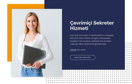 Sekreter Hizmeti - Ücretsiz HTML Şablonu