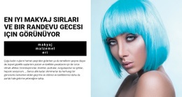 Parti Için Parlak Görünüm - Herhangi Bir Cihaz Için Bir Sayfa Şablonu