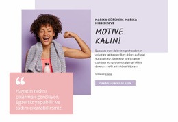 Motive Kalın Için Web Sitesi Modeli