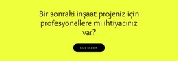 Sizin Için Inşaat Projeleri - Basit Web Sitesi Şablonu