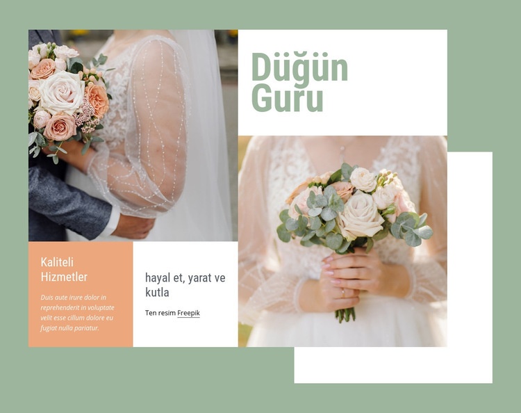 Düğün gurusu Web sitesi tasarımı