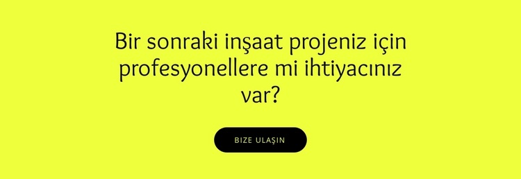 Sizin için inşaat projeleri WordPress Teması