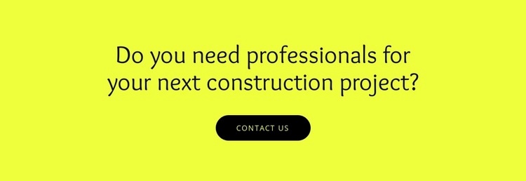 Construction projects for your Webflow Template Alternative