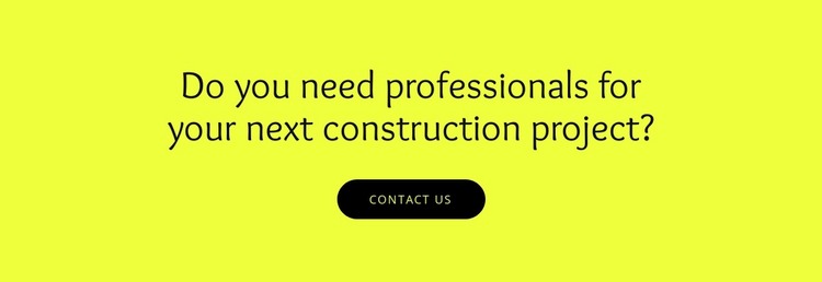 Construction projects for your WordPress Theme