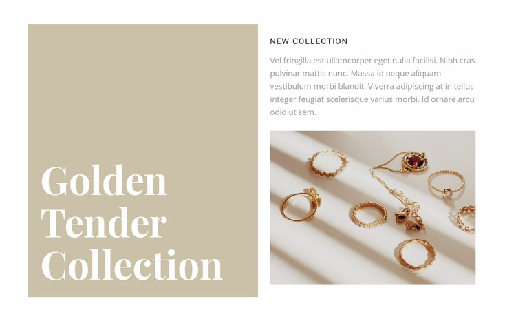 A collection of exquisite jewelry WordPress Website Builder
