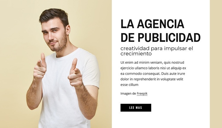 La agencia de publicidad Creador de sitios web HTML