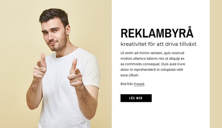 Reklambyrå WordPress -tema