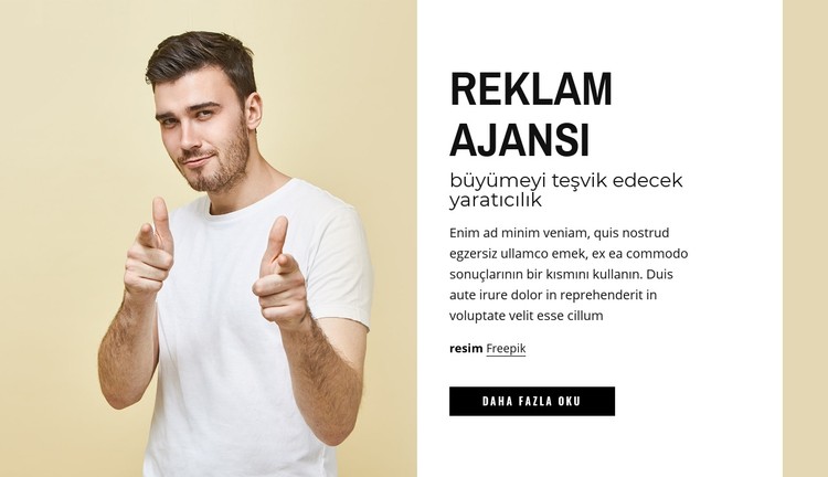 Reklam ajansı CSS Şablonu