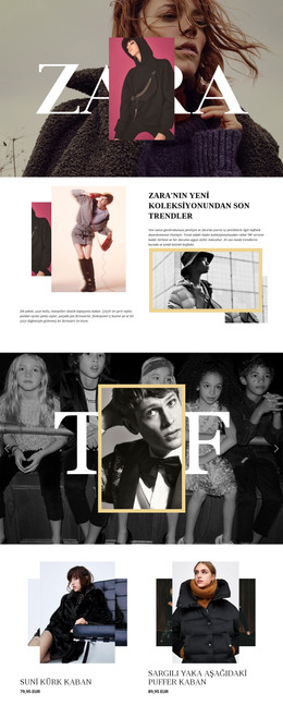 Zara - HTML Kod Şablonu