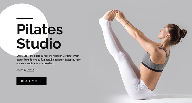 Build core strength with pilates CSS Template