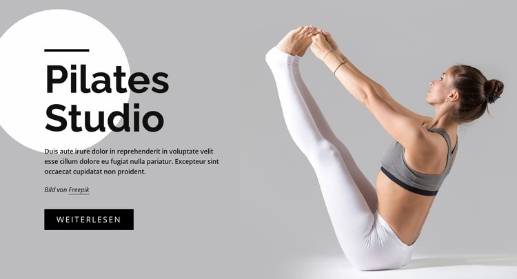 Bauen Sie mit Pilates die Kernkraft auf Landing Page