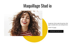 Page Web Pour Maquillage Studio