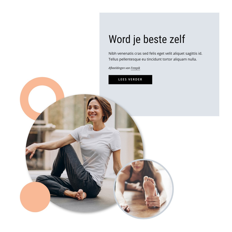 Doe Pilates om je beter te voelen WordPress-thema