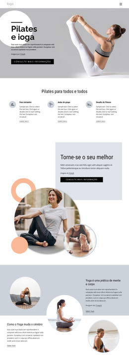 Centro De Pilates E Ioga – Modelo Totalmente Responsivo