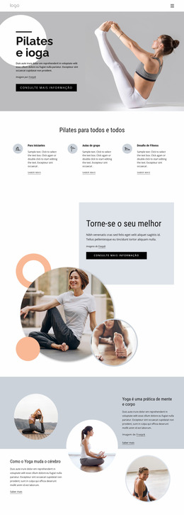 Centro De Pilates E Ioga - Modelo Joomla Multifuncional