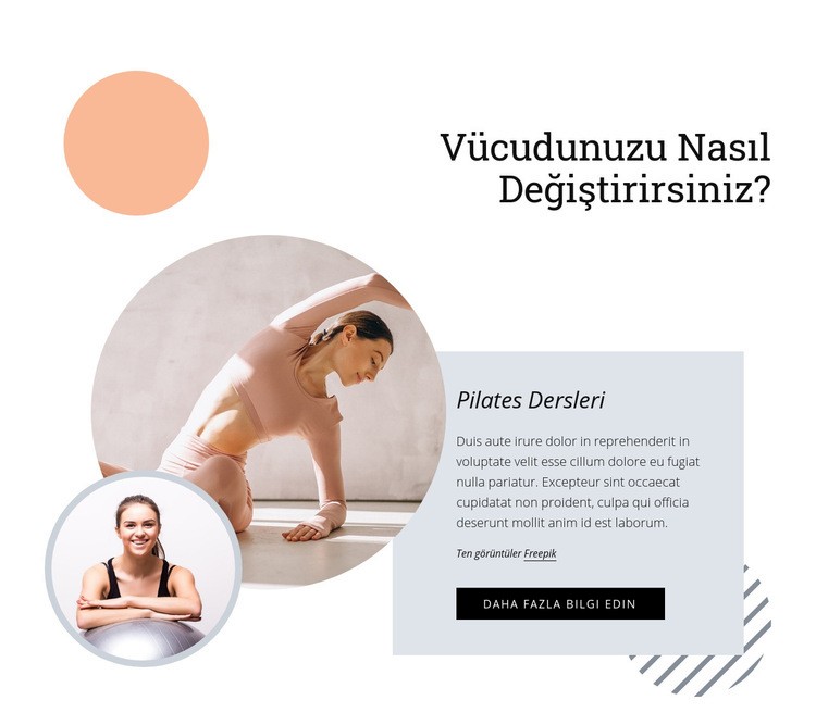 Pilates çekirdek gücünü geliştirir Açılış sayfası