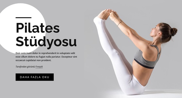 Pilates ile temel güç oluşturun CSS Şablonu