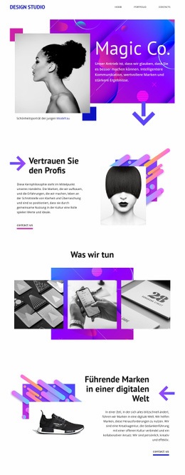 Magic Creative Studio - HTML-Vorlage