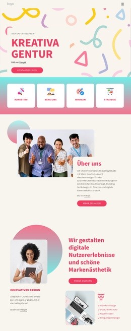 Wir Schaffen Strategiegeleitete Arbeit – Webdesign-Mockup