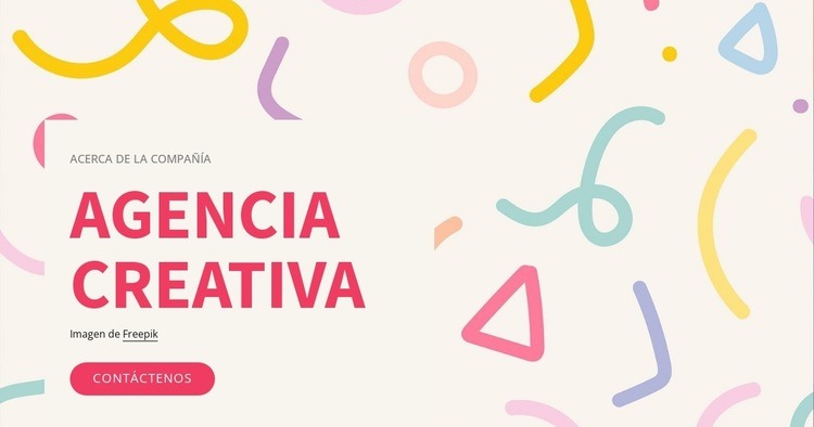 Agencia de branding creativa galardonada Maqueta de sitio web