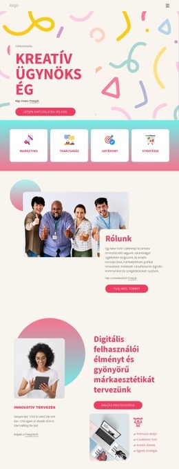 Stratégiavezérelt Munkát Készítünk - HTML- És CSS-Sablon