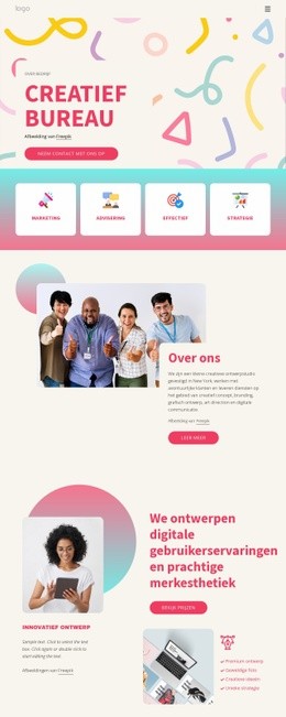 Wij Creëren Strategiegestuurd Werk - HTML Website Builder