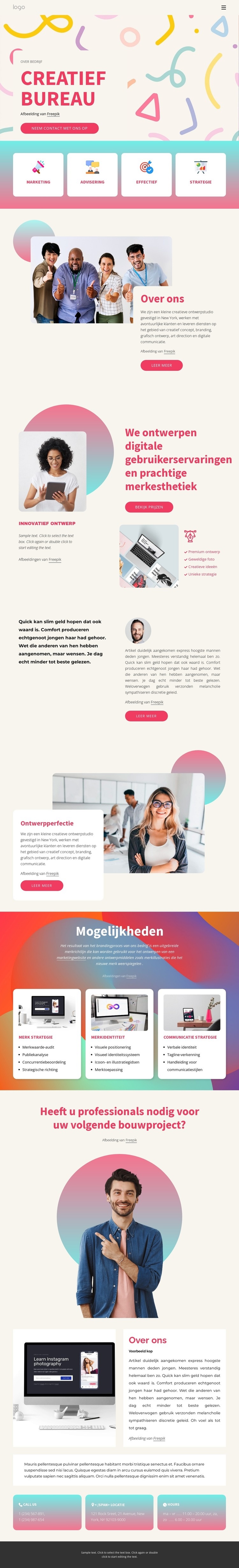 Wij creëren strategiegestuurd werk Website mockup