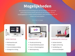 Creatief Marketing- En Bandingbureau - Creatieve Multifunctionele Sjabloon