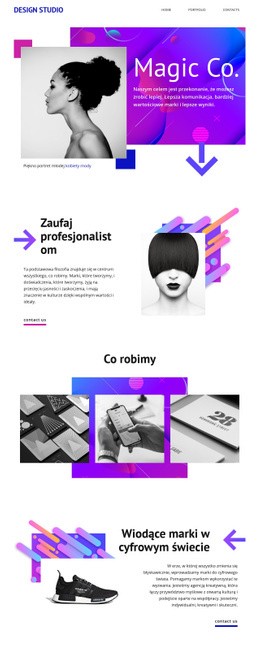 Bezpłatny Projekt Strony Internetowej Dla Magic Creative Studio