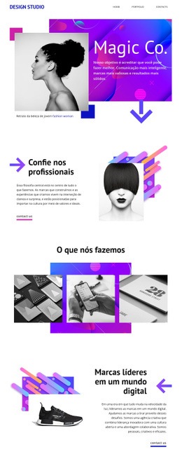 Magic Creative Studio - Modelos De Sites