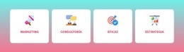 Repetidor De Cuadrícula Con Iconos De Colores - Diseño De Sitio Web Personalizado