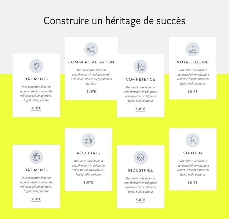 100 ans de construction Conception de site Web