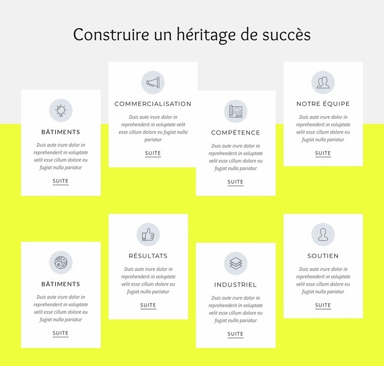 100 ans de construction Créateur de site Web HTML