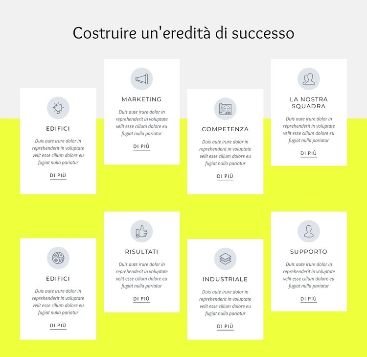 100 anni di costruzione Mockup del sito web