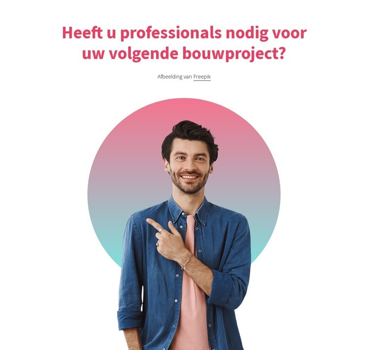 Professionals voor jou Bestemmingspagina